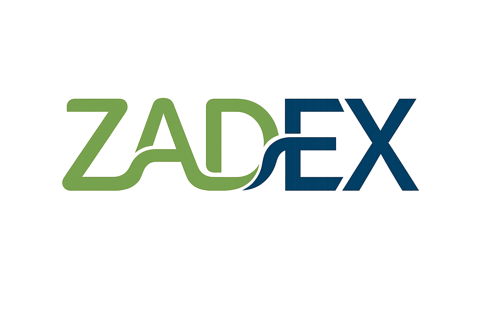 ZaDex logo with smooth wave transition
